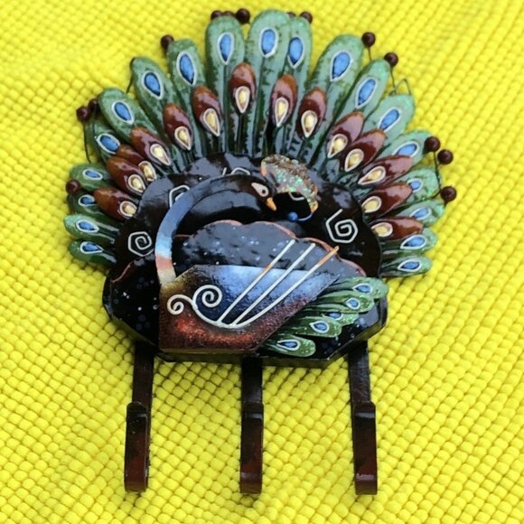 Peacock Letter Holder | Key Holder - Picture 1 of 2